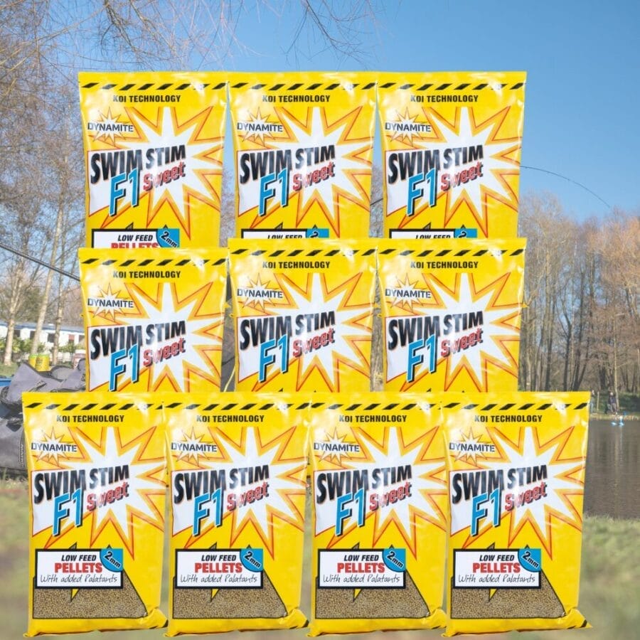 Dynamite Swim Stim F1 Sweet 10kg Pellet Bundle