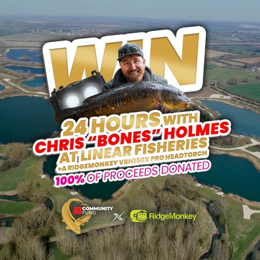 Charity Competition - Win A 24 Hours Session At Linear Fisheries With Chris 'Bonesy' Holmes