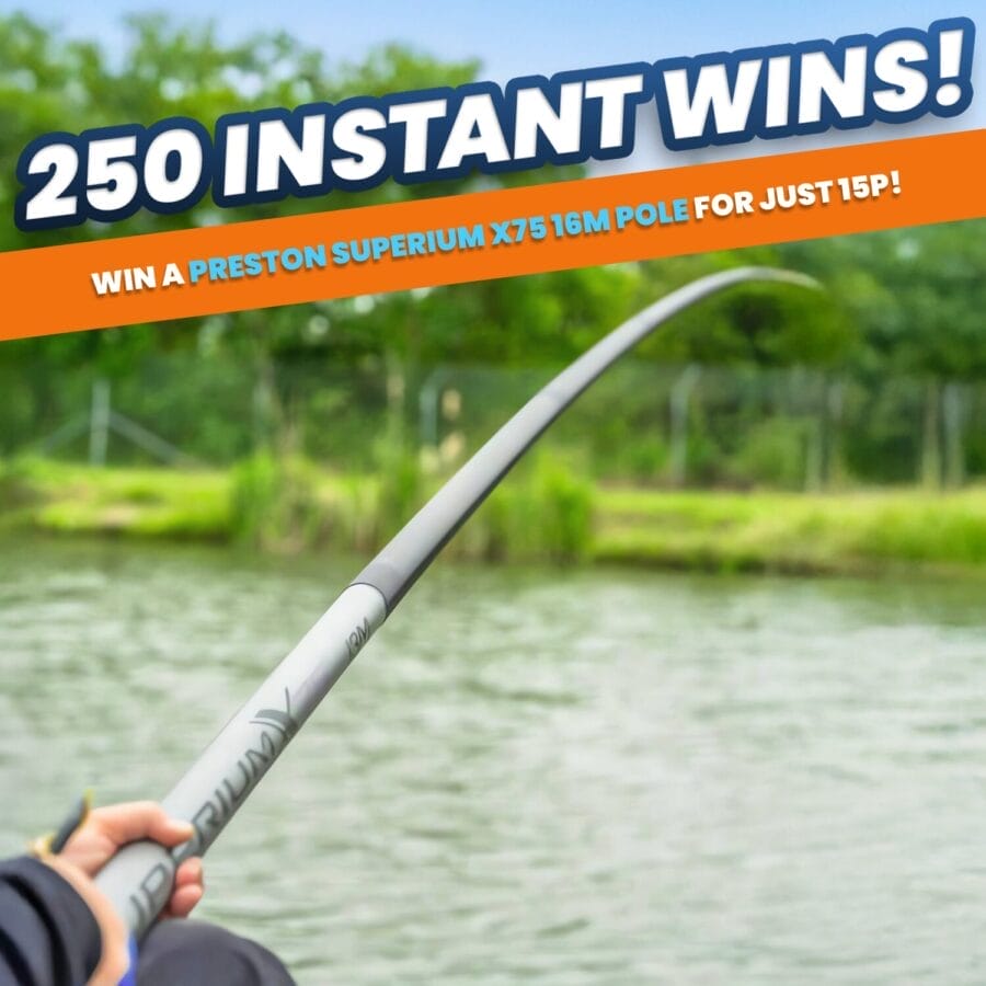 Preston Superium X75 16m Pole Package + 250 Instant Wins
