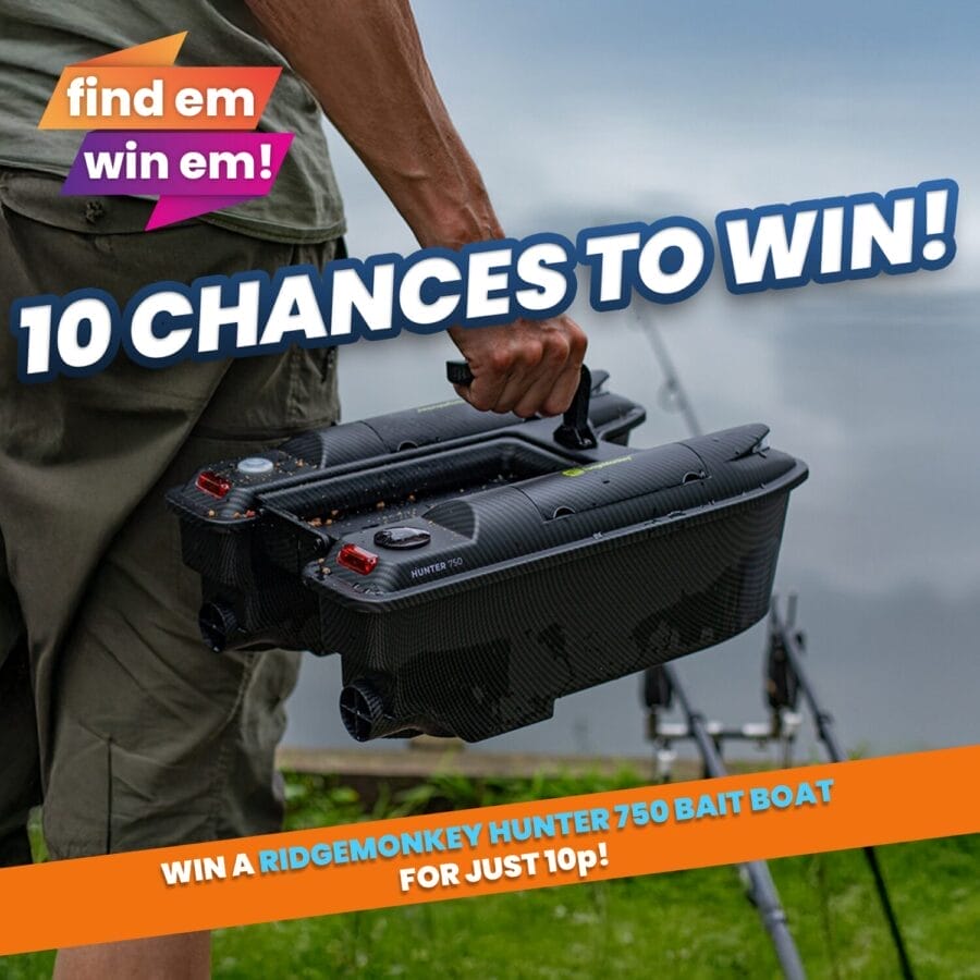 10 Chances To Win A RidgeMonkey Hunter 750 Bait Boat