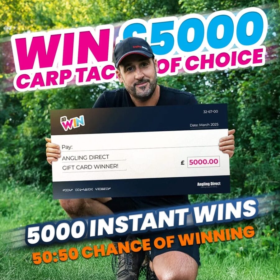 Win £5000 of Carp Tackle + 50:50 Chance to Instantly Win!