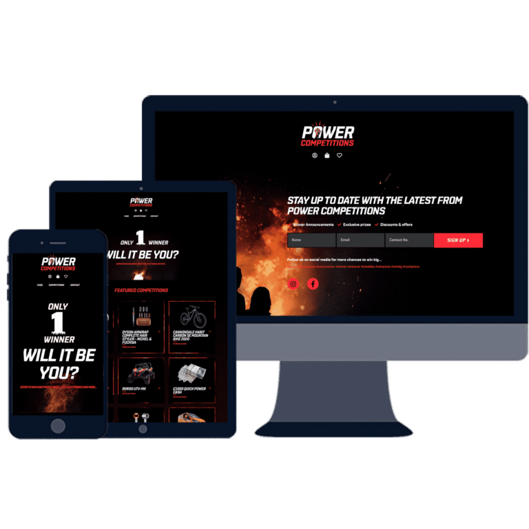 project power competitions web responsive