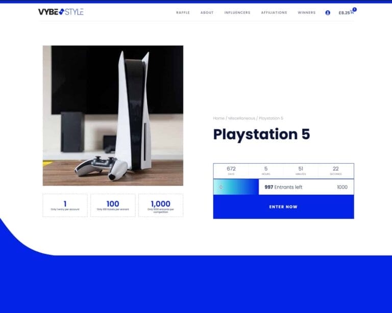 project vybe style web competition